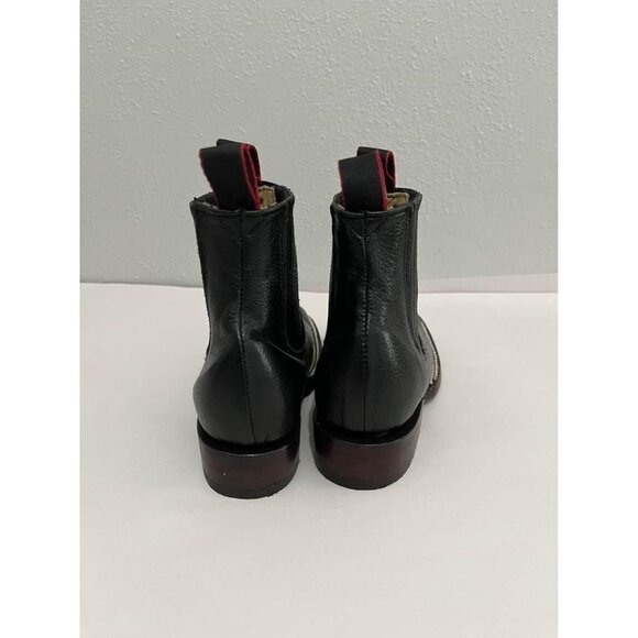 Herencia Kids Leather  Western Style Botties Boys Size 2.5 - Picture 3 of 10